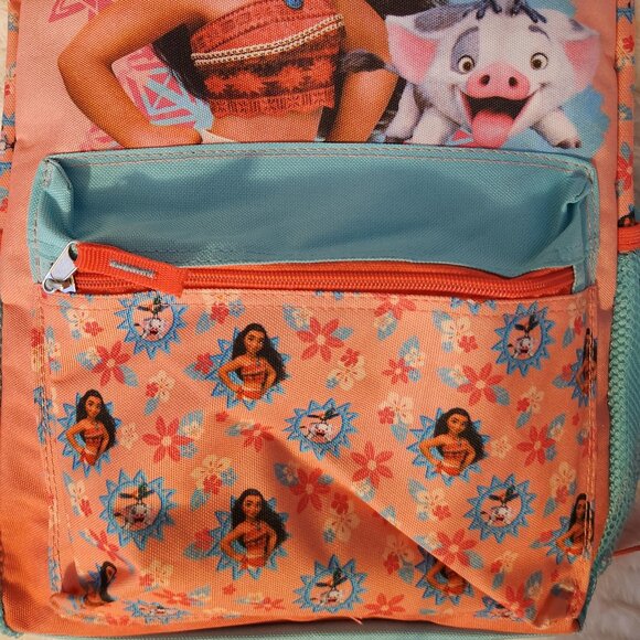 Accessory Innovations Disney Moana 16" (Blue, Pink & Orange) Backpack - Picture 2 of 16